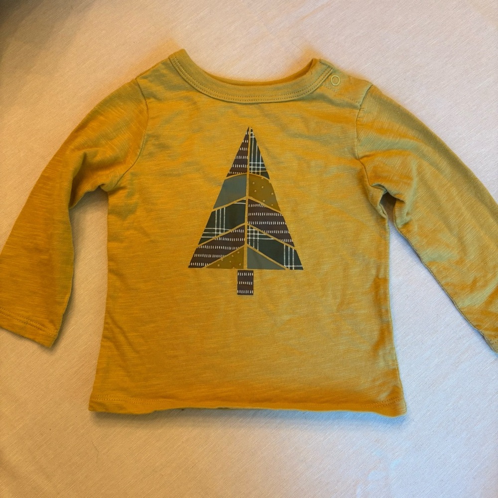 Baby Tree Print Long Sleeve Shirt